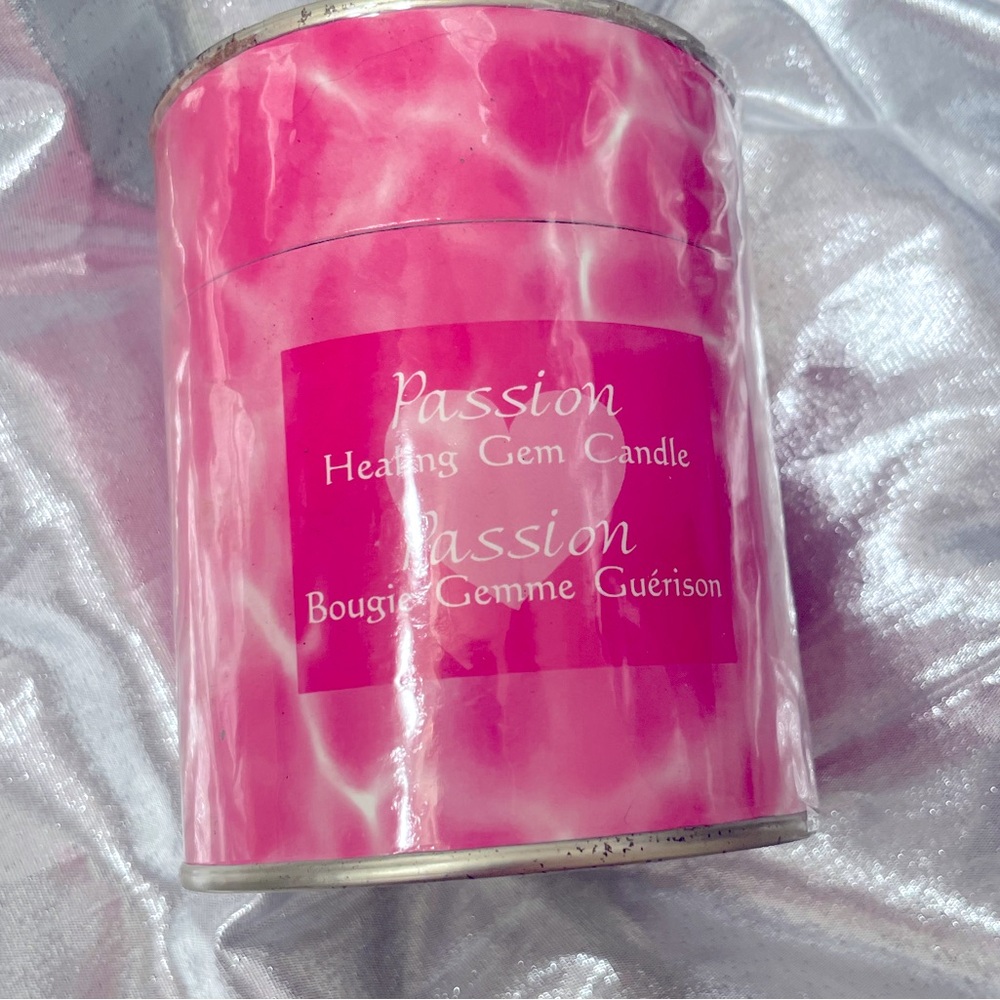 🩷 Pink Scented Candle 🩷 Passion Healing Gem Candle 🩷